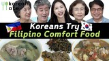 Korean Grandparents Try Filipino Comfort Food for the First Time🇵🇭🇰🇷| Korean Ate