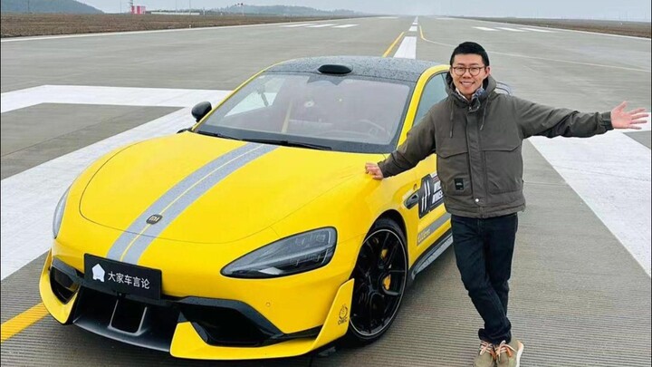 اختبار مطار مستأجر، هل تعلم إلى أي سرعة وصلت بسيارة شاومي SU7 Ultra؟