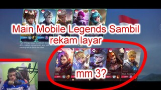 Pakai Wan Wan Main Mobile Legends Sambil Rekam Layar