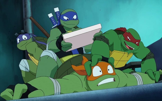 Teenage Mutant Ninja Turtles/Official Short/Funny/Chinese Subtitles] The Turtles Travel Through Time