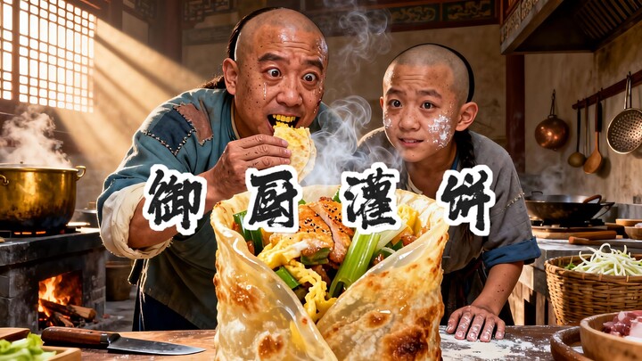 Immersive experience: A Qing dynasty imperial chef rushes to make egg-filled pancakes at dawn
