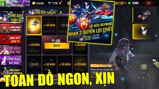 FREE FIRE - Test FULL Vòng Quay Tuần Lộc, Nhận Chuyển Động Xe Trượt Tuyết & Bom Keo Hiếm | THI BLUE