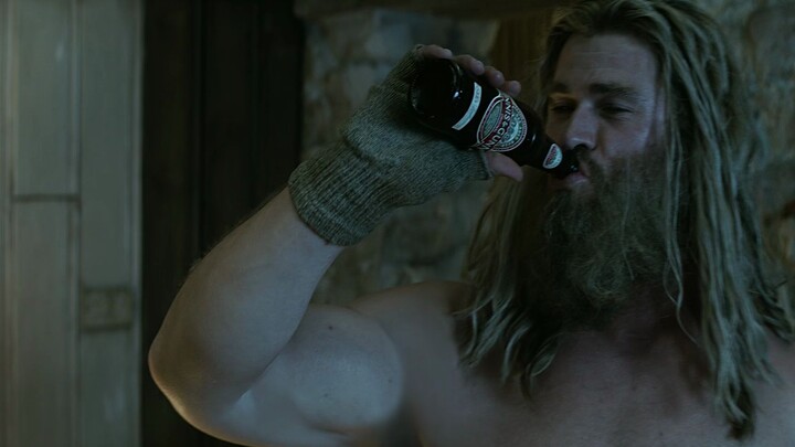 Thor's beer belly was simply caused by drinking too much.