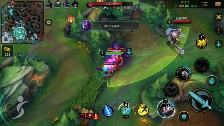 League of legends Wild Rift Evelyn gameplay