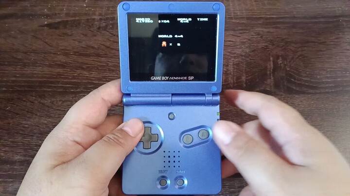 Super Mario Bros - the lost level on GBA SP World 4-4