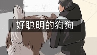 车子启动时小主人站视野盲区，狗狗“神操 作”护主。