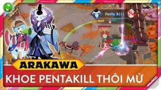 Onmyoji Arena | Những Pentakill đầu tiên đến từ vị trí của Arakawa trong tay gà tập tọe MGame TV