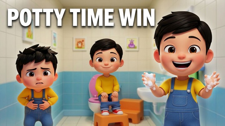 Potty Training Song for  Toddlers | 💩 Potty Time Victory Song 🚽🎉 | Nursery Rhyme for Kids