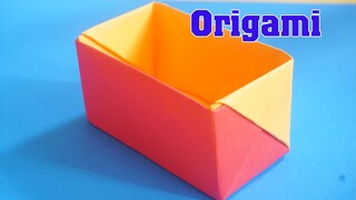 Cách làm hộp quà bằng giấy cực dễ - Cách Gấp Hộp Quà đơn giản Gấp giấy Origami -hộp bằng giấy a4
