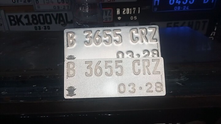 Plat nomor kendaraan ETLE harga bersahabat. dan juga plat nomor custom, silahkan order