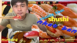 real mkbang SUSHI.cá sống bo cơm.ẩm thực nhật bản,神聖な寿司を食べる/ chang LNT