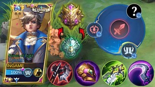 TUTORIAL DYRROTH BEST BUILD & EMBLEM TO RANK UP FASTER 99.9% LIFESTEAL IMMORTAL