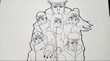 Drawing Six Pain Akatsuki | Leader of Akatsuki | Naruto Shippuden