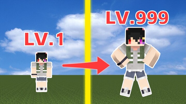 Minecraft, but "the higher the level, the bigger the size"!
