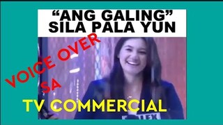 MGA VOICE OVER SA LIKOD NG TV COMMERCIAL