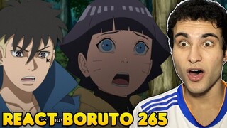 KAWAKI TREINOU COM A SAKURA? HIMAWARI EM PERIGO!! React Boruto 265