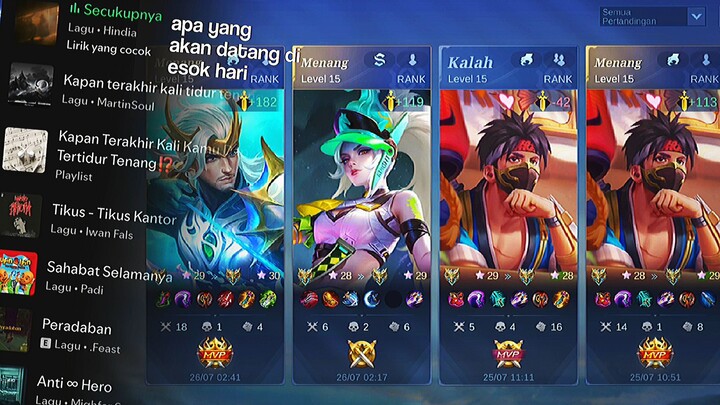 TAK SELALU YANG MENANG ITU HEBAT