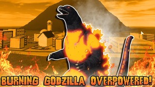 BURNING GODZILLA JUST BECAME OVERPOWERED! | Roblox Kaiju Universe!