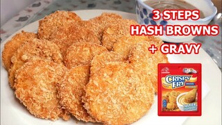 MOJOS HASH BROWNS WITH GRAVY TUTORIAL | NEGOSYONG PATOK W COMPUTATION | 3 STEPS  4 INGREDIENTS