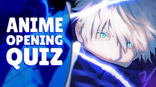 ANIME OPENING QUIZ | 60 Openings (Easy - Hard)