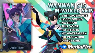 Wanwan 515 M-World Skin Script No Password | Full Voice Wanwan M-World Script | Mobile Legends