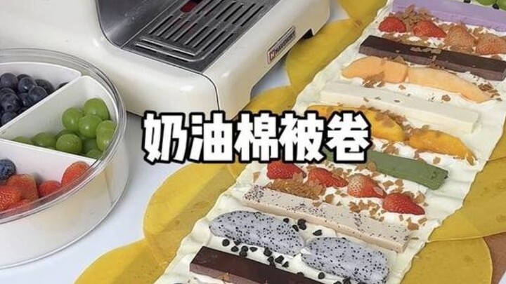 Bỗng dưng thèm bánh cuộn khăn, tự làm cho mình một chiếc bánh cuộn chăn bông