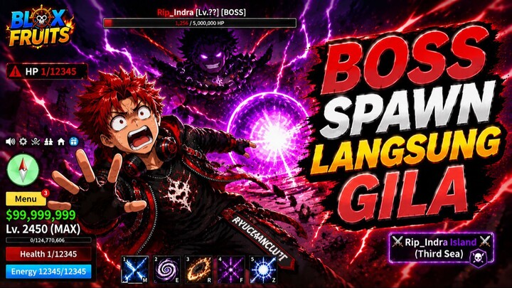 Boss Rip Indra Muncul! Serangan Pertamanya Langsung Gila - Blox Fruit