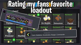 Rating my fans favorite loadout | TDS