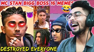 Bigg Boss 16 Mc Stan Thug Life Memes Reaction - Chanpreet Chahal