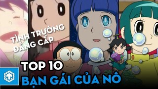 Top 10 bạn gái của Nobita _ Doraemon _ Ten Anime