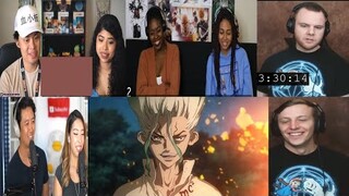 DR STONE EPISODE 1 REACTION MASHUP!!
