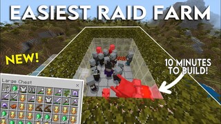 Minecraft Bedrock Raid Farm 1.18 Easy Tutorial