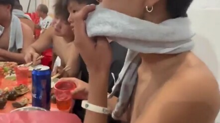 There’s also a towel over there.