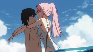 [Darling in the franxx] Anime yang sangat kusuka, terutama 02, lucu sekali [Musik: Cinta 02]