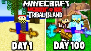 I Survived 100 Days on a HARDCORE TRIBAL Island...