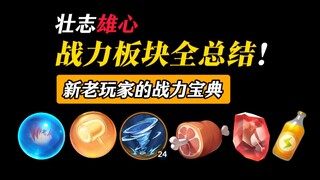 【新老必看】我研究了三个月，最权威的战力板块全解析
