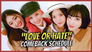 H1-KEY Comeback Schedule For Album LOVE OR HATE