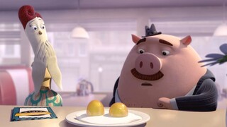 嗜煎蛋如命的猪，却爱上了一只母鸡，美食当前恋人还重要吗？