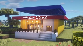 How to build modern market in Minecraft