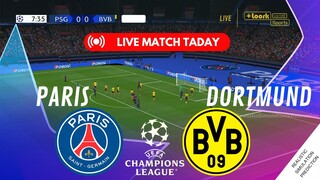 🔴PSG  VS BORUSSIA DORTMUND LIVE SEMI FINAL 2024 Champions League | Live Match Video Game Simulation