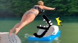 DOWN We Go ! Funny Water and Ocean Fails Videos | Alphabet Lore in Real Life - Woa Doodland