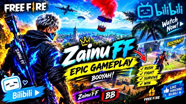 🔥 EPIC BOOYAH! 😱 INSANE RUSH & ONE TAP HEADSHOTS | Zainu FF | Free Fire Gameplay