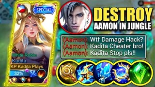 KADITA DESTROY AAMON IN RANK GAME!! | KADITA BEST BUILD 2022 | TOP GLOBAL KADITA GAMEPLAY