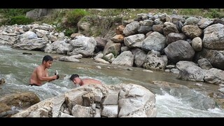 Hand Fishing in Nepal | Bare Hand Fishing in Nepal | Hatkela Fishing |