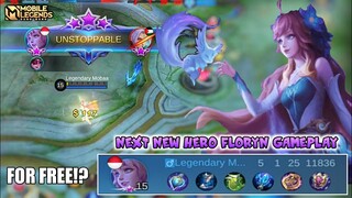 Next New Hero Floryn Broken Support Gameplay - Mobile Legends Bang Bang