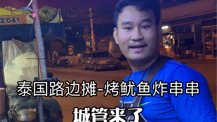 Thai Street Food Stall – “Zheng Ying” Grilled Squid & Fried Skewers