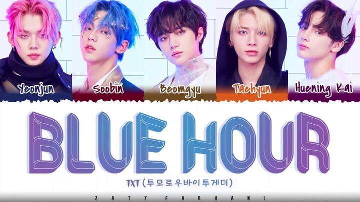 TXT – 'BLUE HOUR' Lyrics [Color Coded_Han_Rom_Eng]