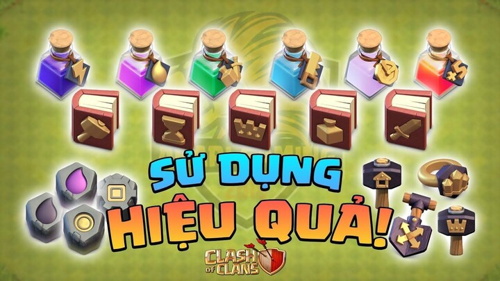 CÁCH SỬ DỤNG VẬT PHẨM THẦN KỲ HIỆU QUẢ Clash of clans _ Akari Gaming