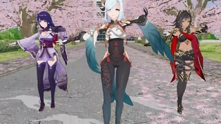 Genshin Impact MMD / Raiden Shogun / Shenhe / Dehya / Conqueror