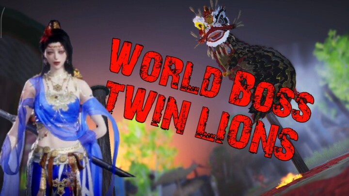 [WWM] : World Boss Twin Lions BOSS TUKANG SRUDUK BRUTAL🗿🗿